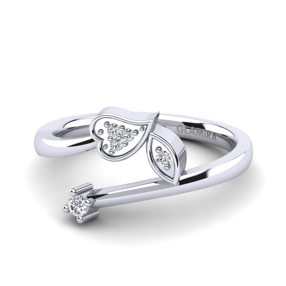 Weißer Saphir Ring Pera
