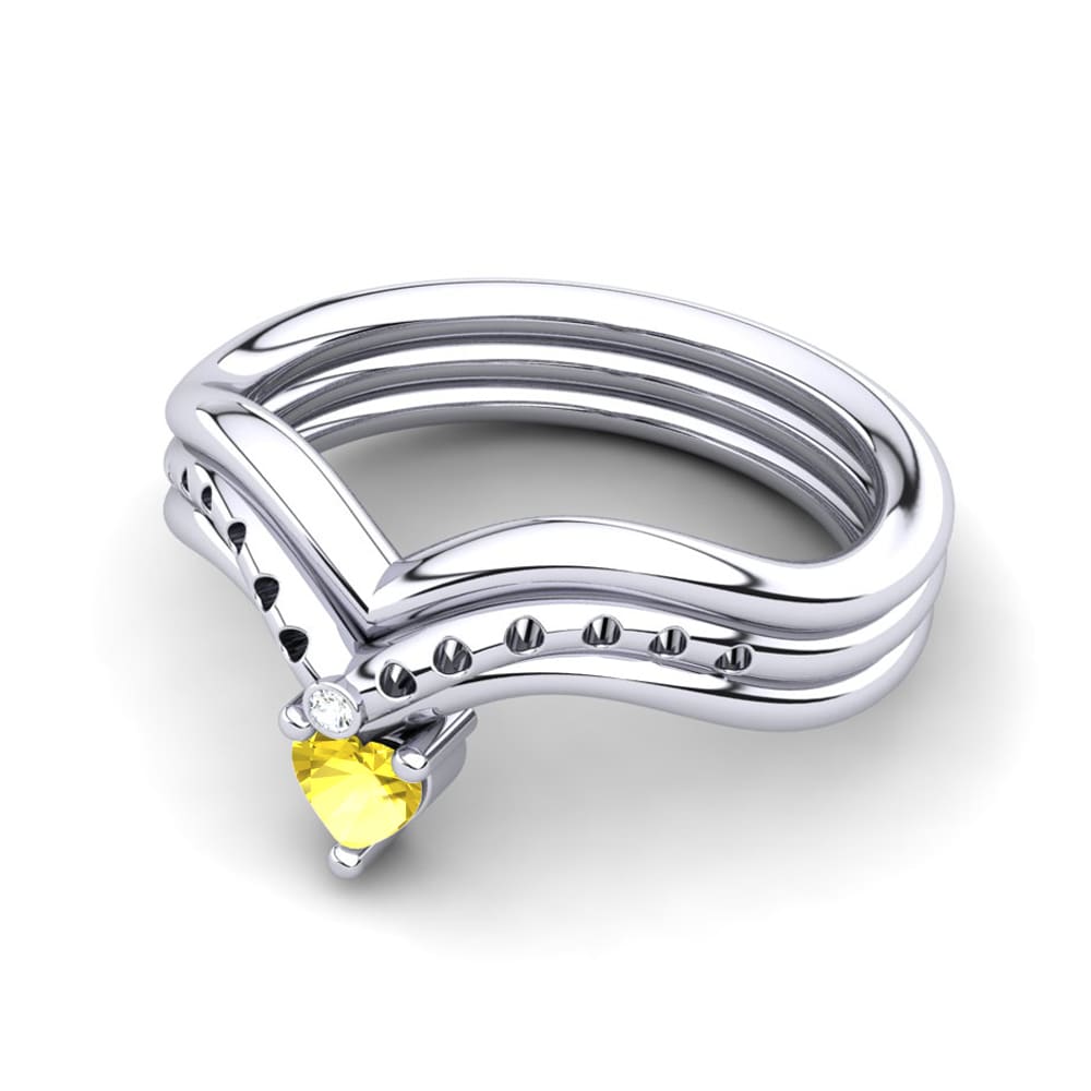 Yellow Sapphire Ring Pinnata
