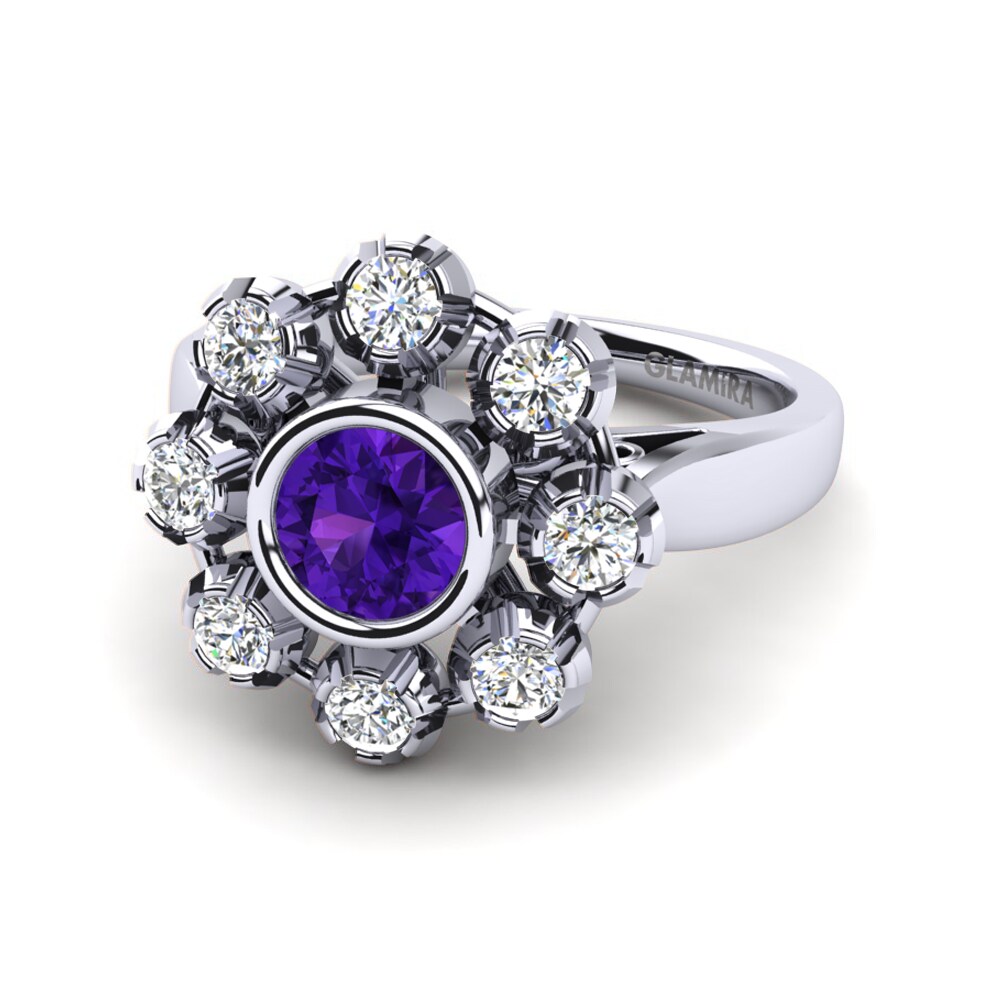 Amatista Anillo Primrose