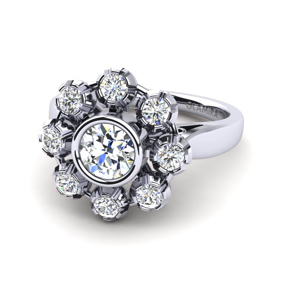 White sapphire Ring Primrose