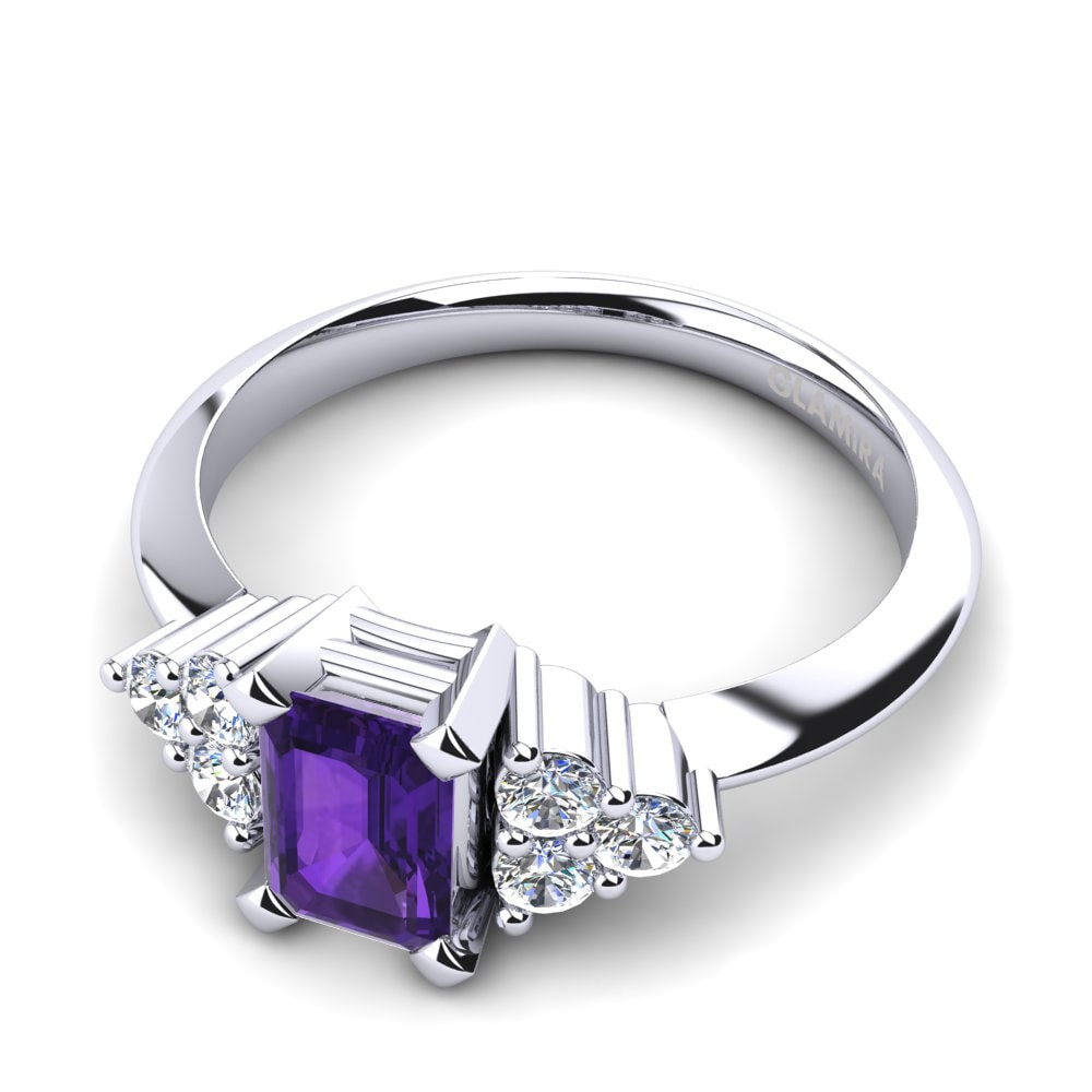 Amatista Anillo de compromiso Renske