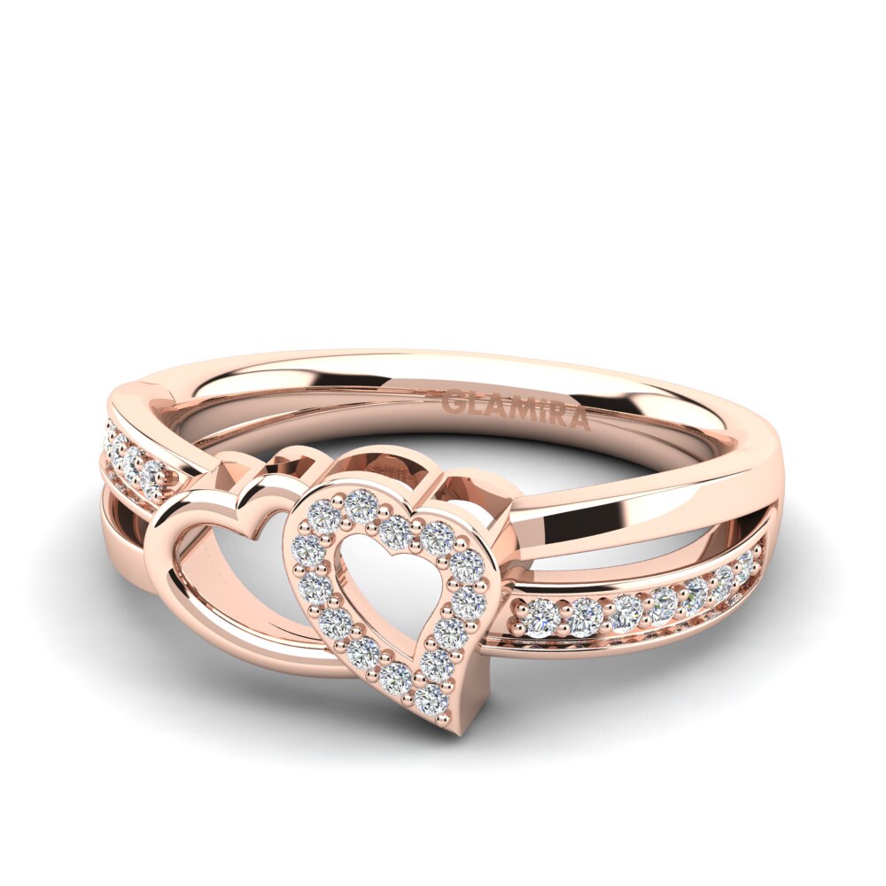 18ct Rose Gold Lab Grown Diamond Ring Verde