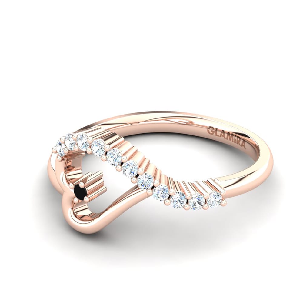 14ct Rose Gold Black Onyx Ring Callainus