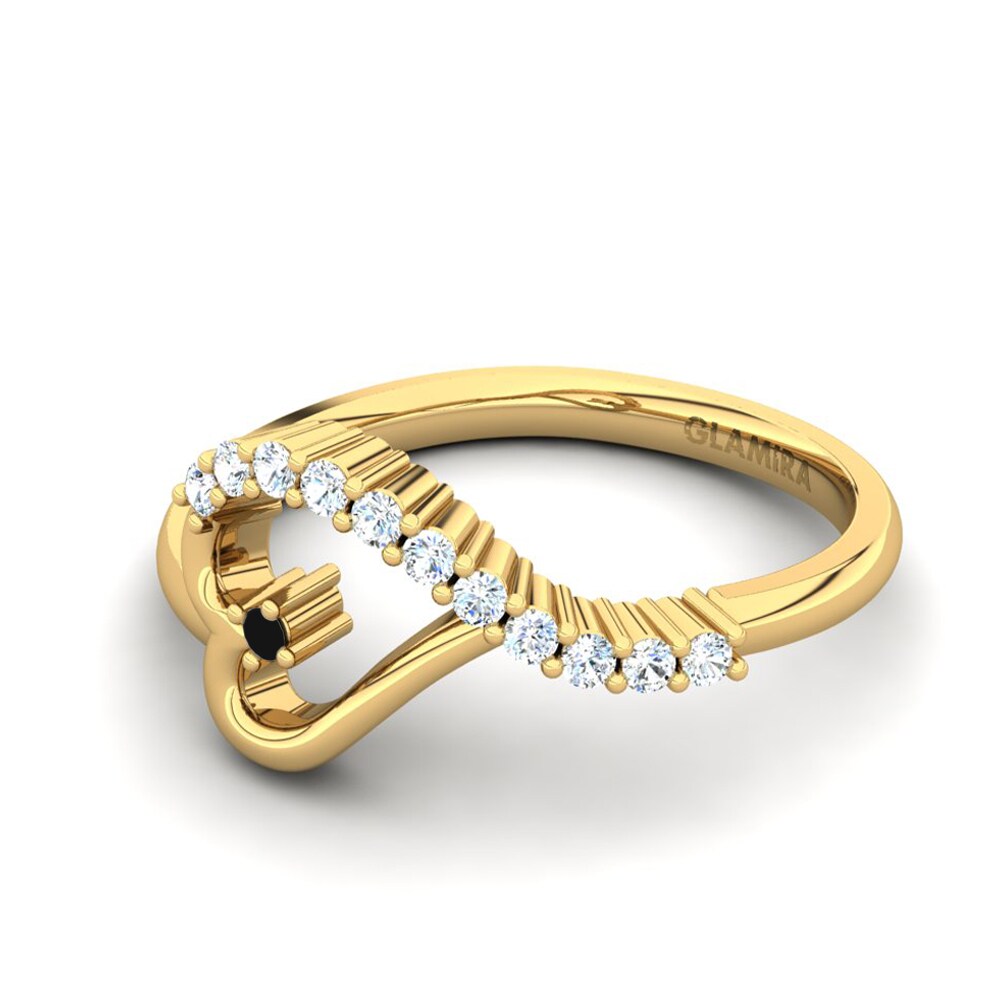 14ct Yellow Gold Black Onyx Ring Callainus