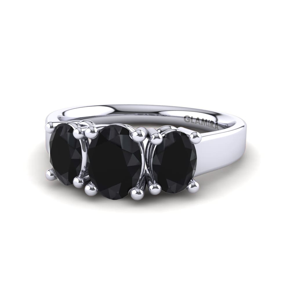 Black Onyx Engagement Ring Calybe