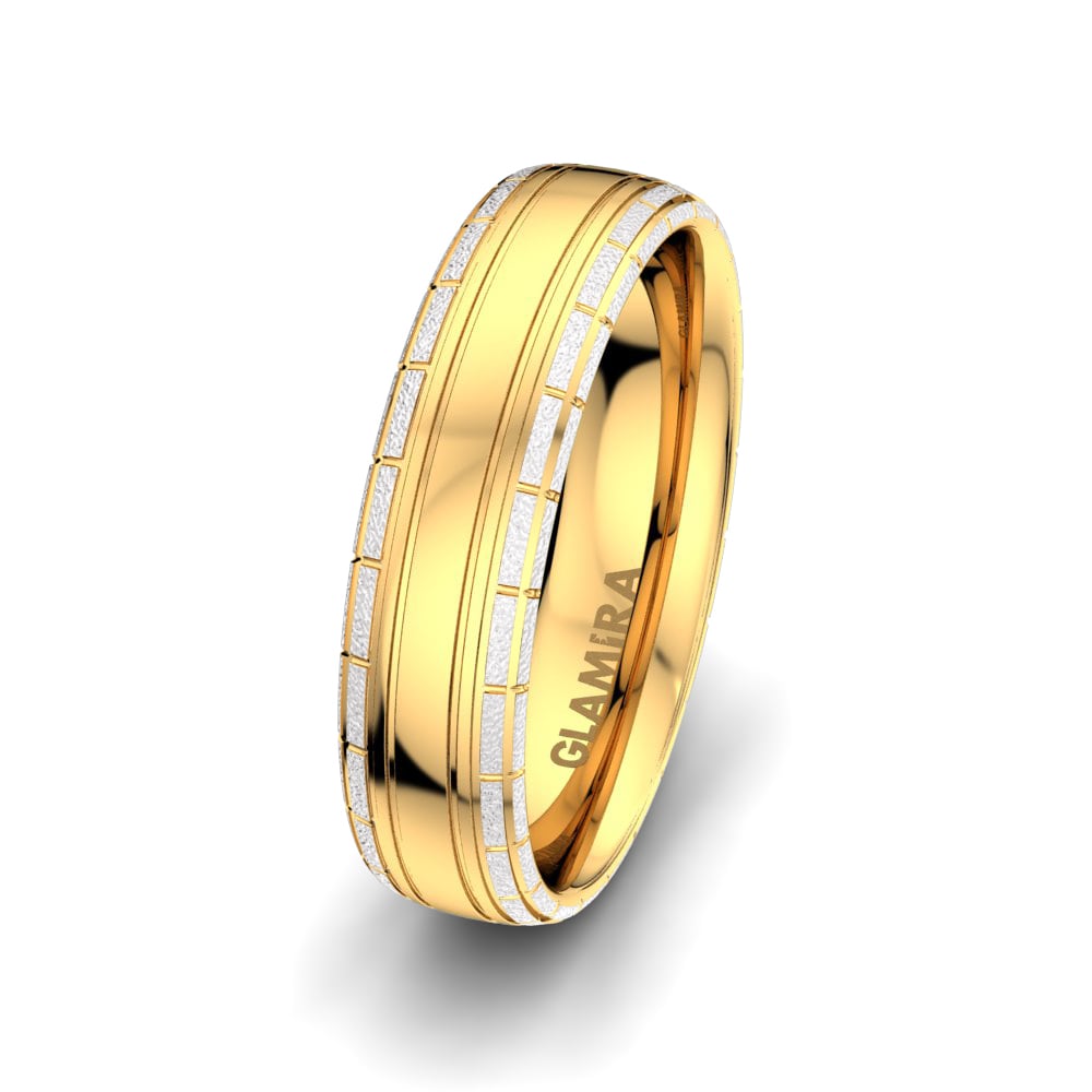 Memoire Men's Wedding Ring Embrace Belief 6 mm