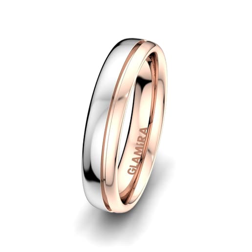 Men's Ring Sense Muse 5 mm 585 White & Rose Gold