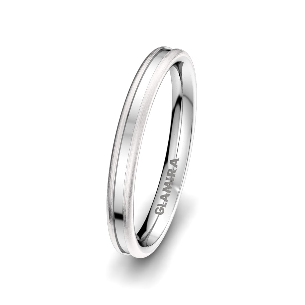 Simple Men’s Wedding Rings Men's Pure Love 3 mm 950 Palladium