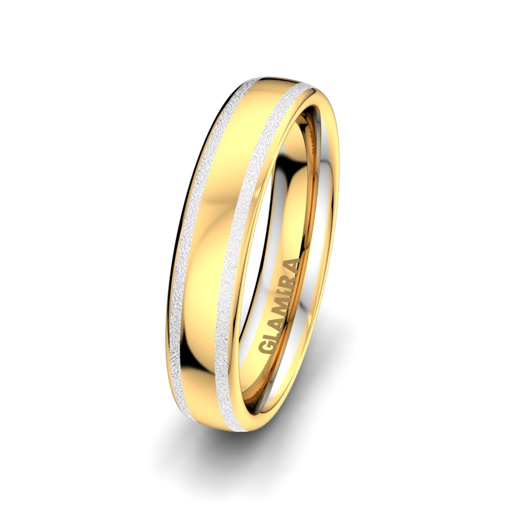 Or Jaune & Blanc 14k Alliance pour homme Amazing Grace 5mm