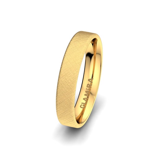 Men's Ring Classic Step 4mm 375 Yellow Gold