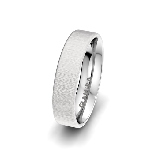 Men's Ring Classic Choice 5 mm 585 White Gold