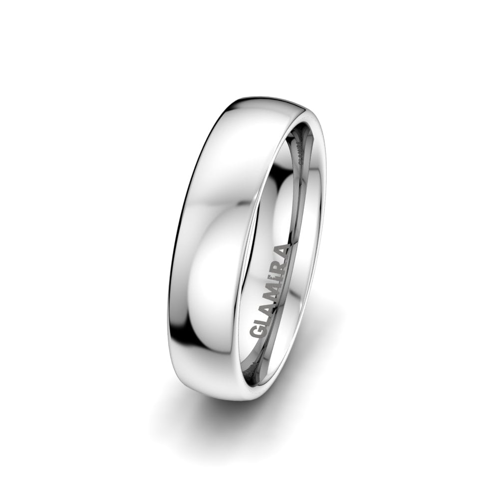 Classic Men’s Wedding Rings Men's Classic Touch 5 mm 585 White Gold