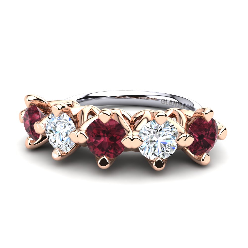 Garnet Engagement Ring Genoveffa