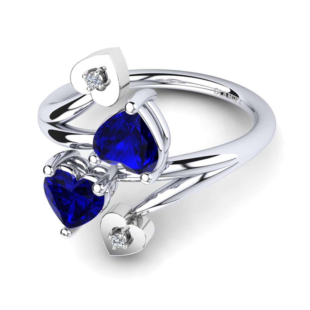 Corazón Zafiro Anillo Gianalis