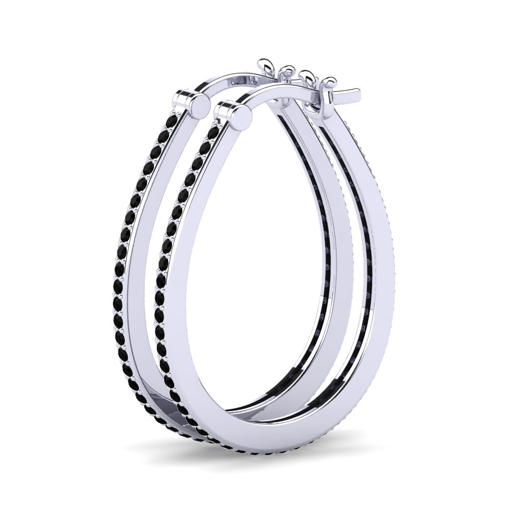 black-onyx Bông tai nữ Gianara 18 mm