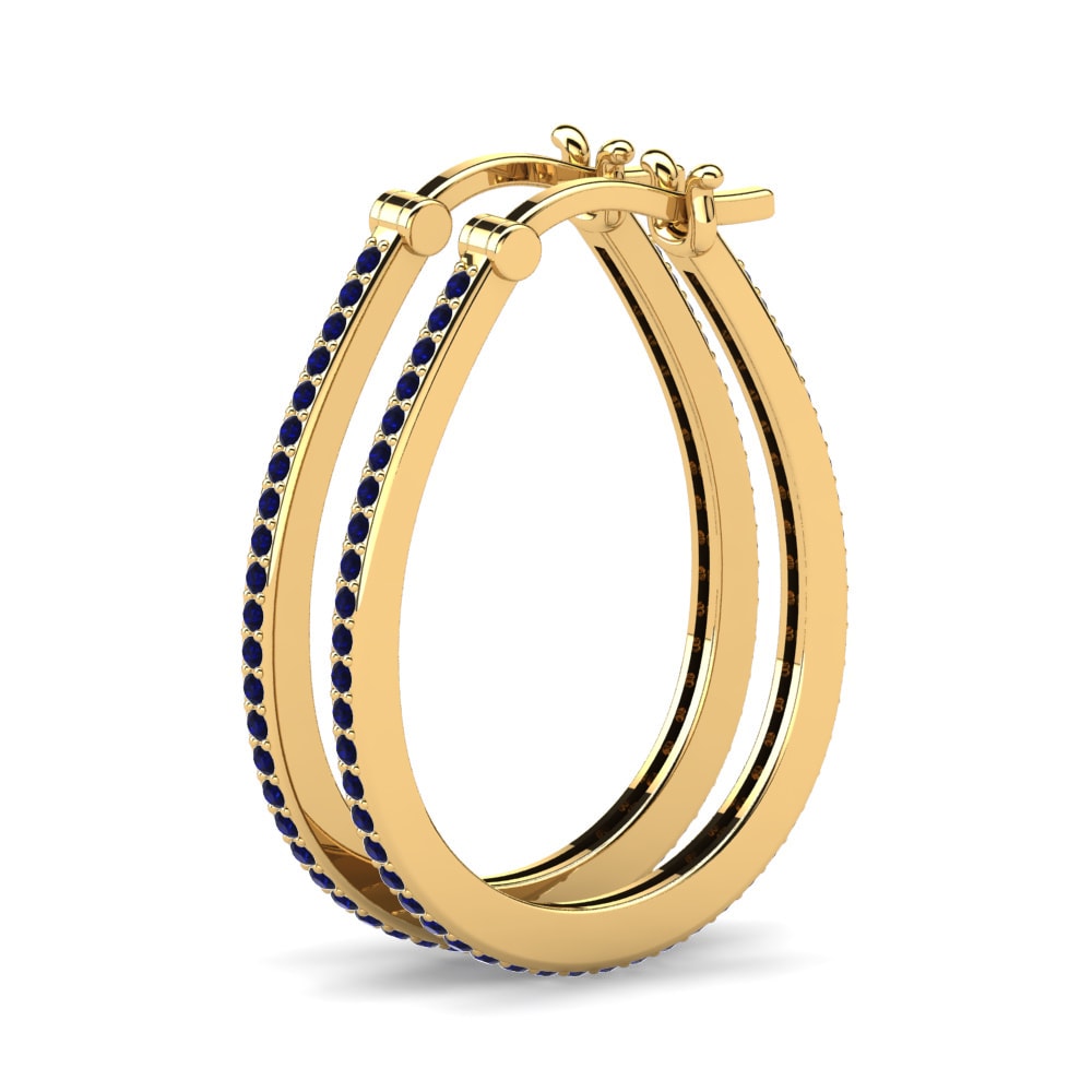 14K Geel Goud Dames Oorbellen Gianara 18 mm
