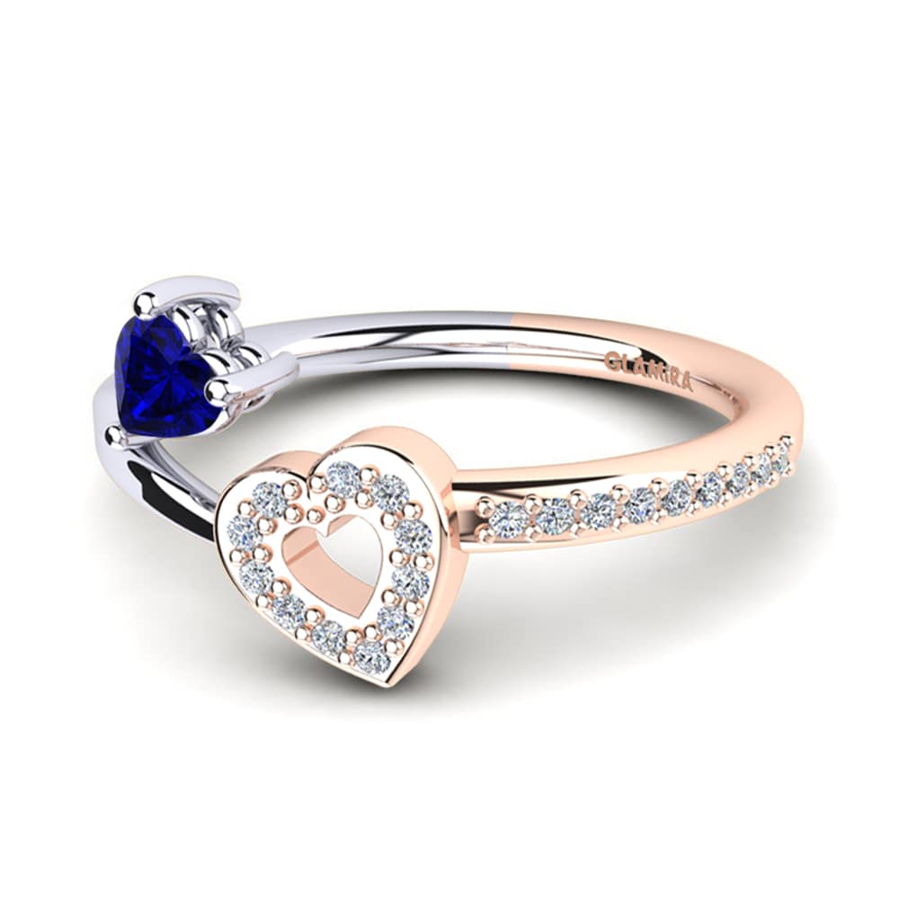 Corazón Zafiro Anillo Giannella