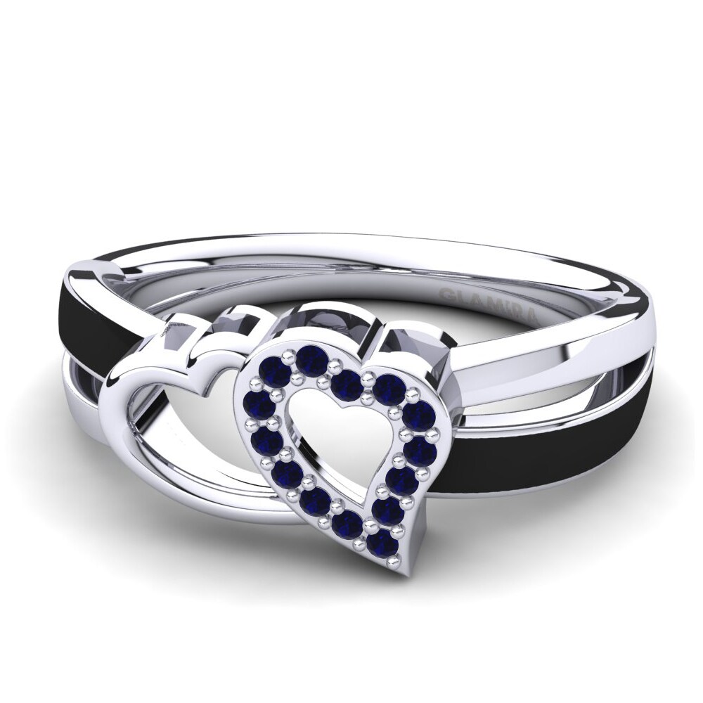 Zircone Blu Scuro Anello Giovanna