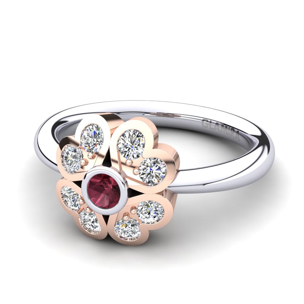 Garnet Ring Fleur