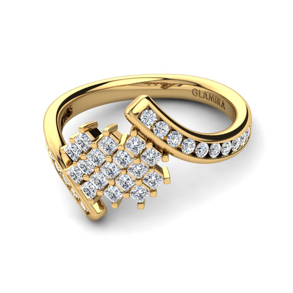 Princesa Moissanita Anillo Herkelia