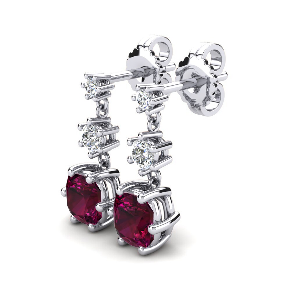 Granate Rhodolite Pendiente de mujer Hildred