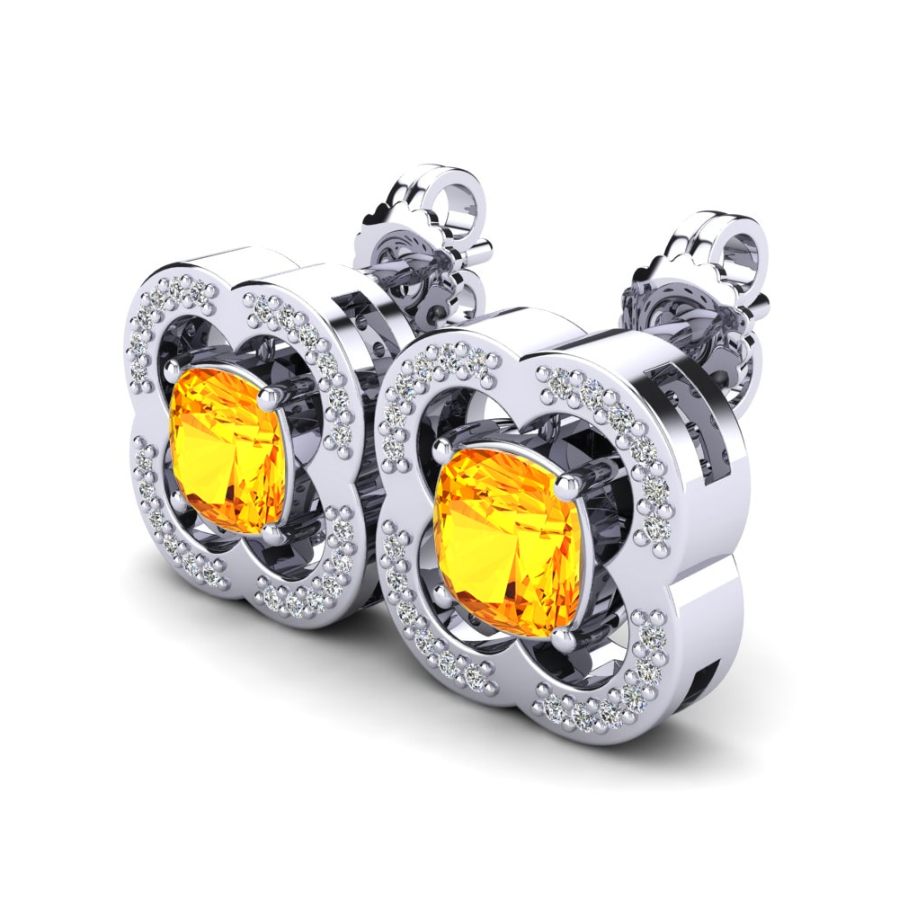 Thạch Anh Vàng Bông tai nữ Jahaira