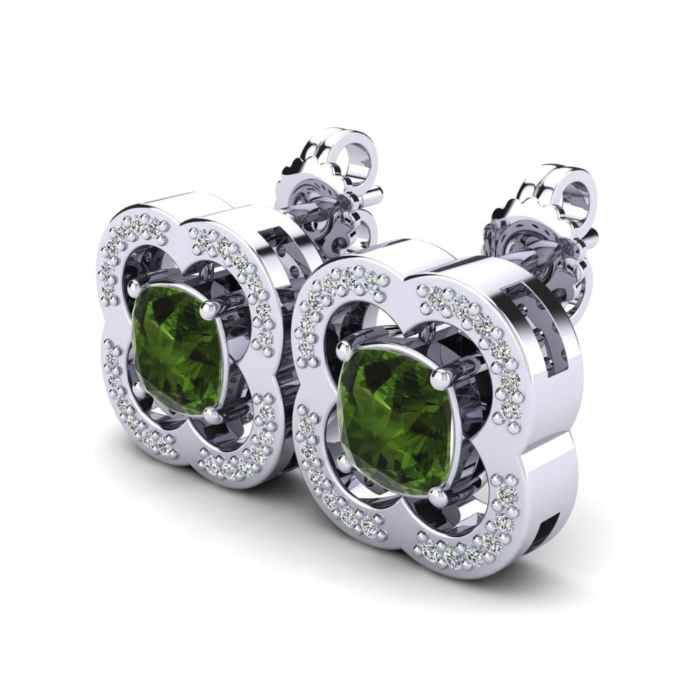 Đá Tourmaline Xanh / Bích tỷ Bông tai nữ Jahaira