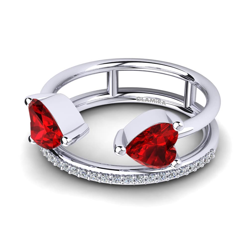 Circonita Roja Anillo Jasna