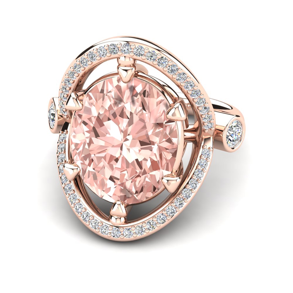 14ct Rose Gold Morganite Ring Joscelin