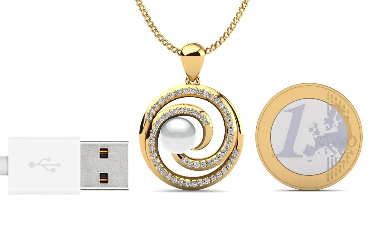 Lab Grown Diamond Women's Pendant Kalvary Ø8 mm