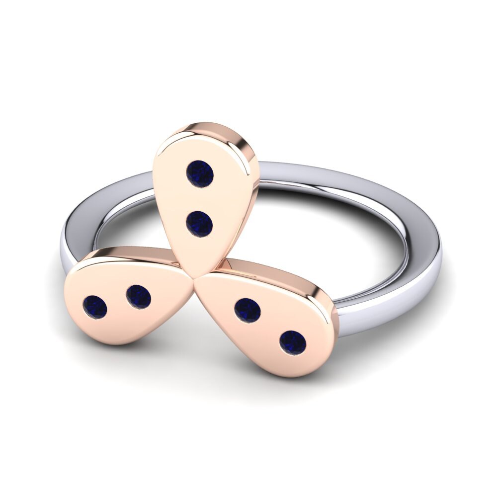 Dark Blue Zirconia Kid's Ring Suellen