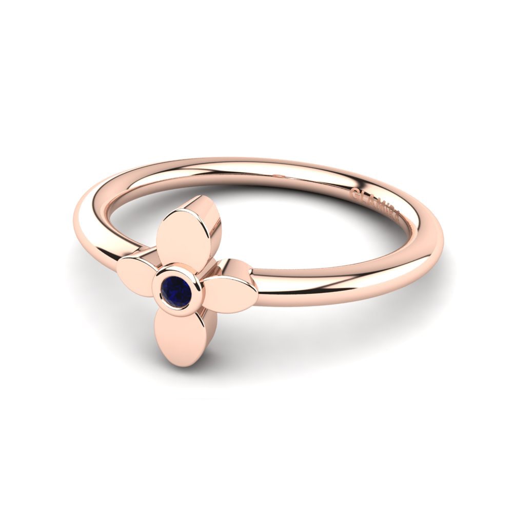Dark Blue Zirconia Kid's Ring Sunniva