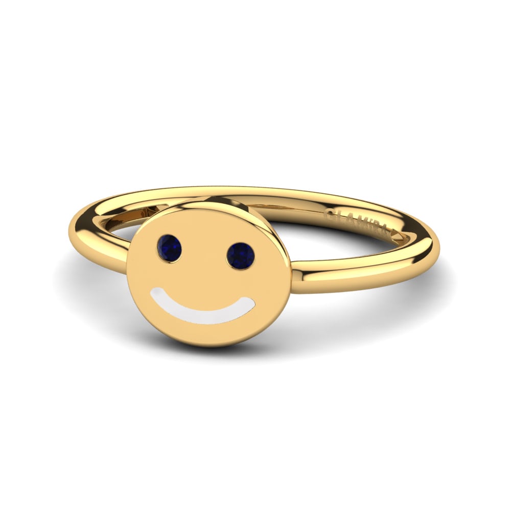 Dark Blue Zirconia Kid's Ring Taina