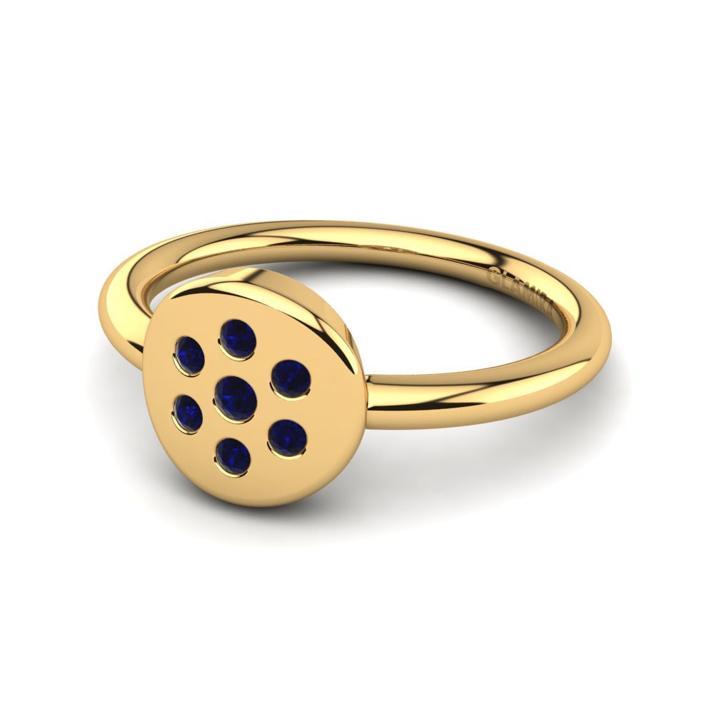 Dark Blue Zirconia Kid's Ring Tiane
