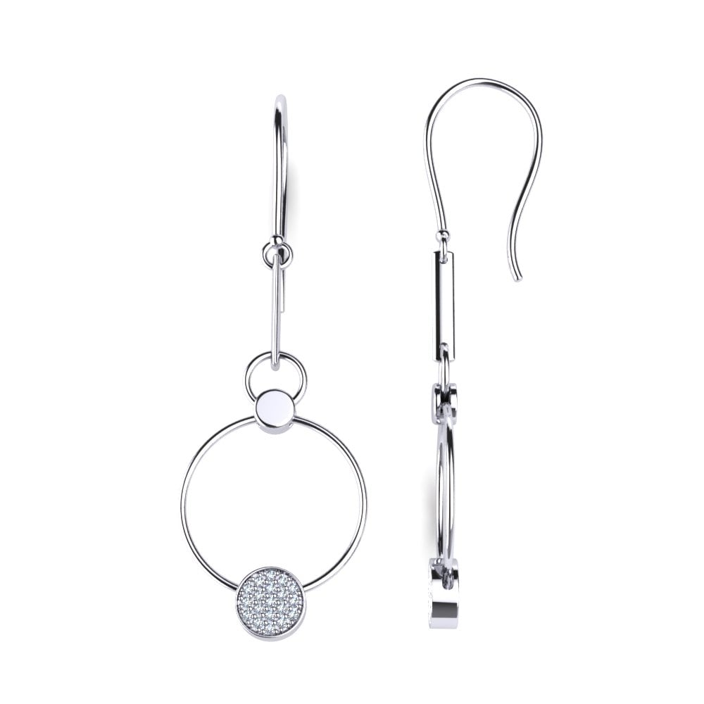 950 Palladium Diamond Women's Earring Kyra