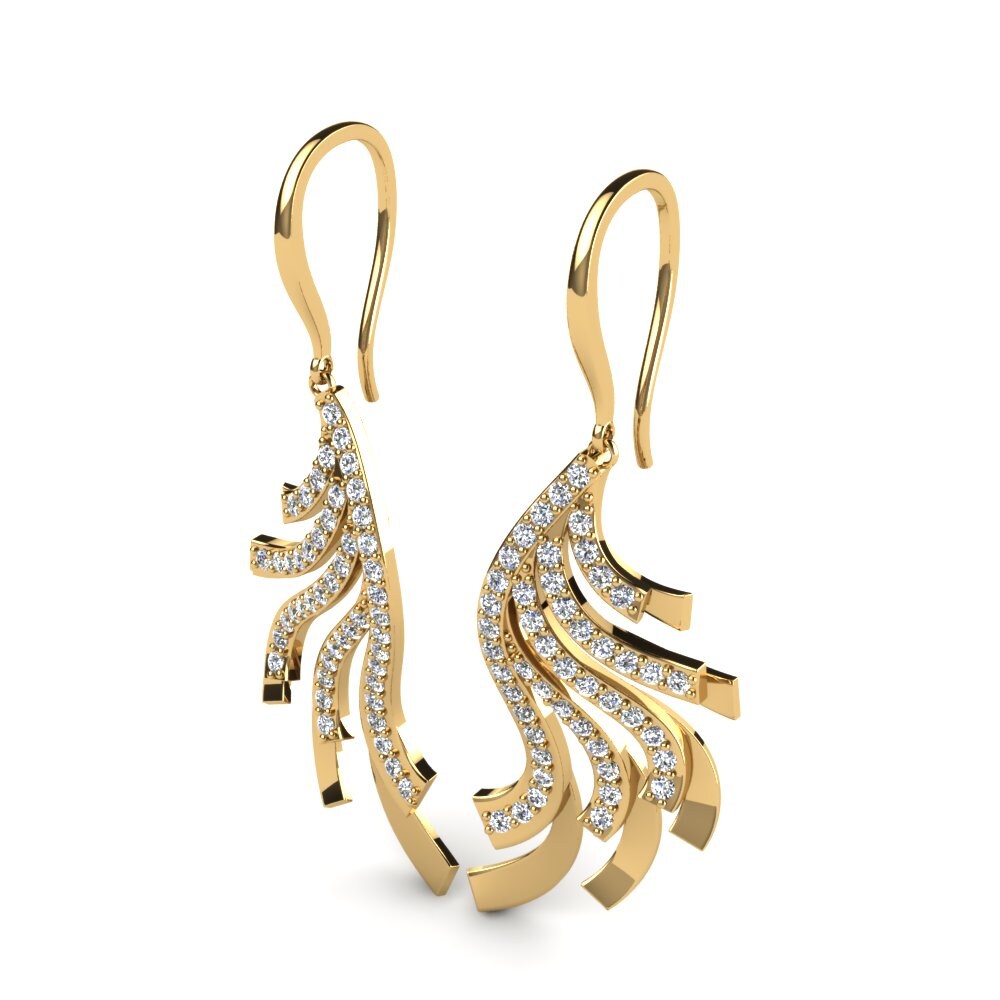 Moissanit Damen ohrring Jacey