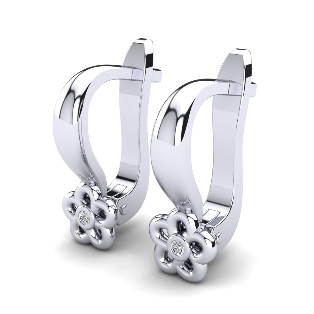 14ct White Gold Kid's Earring Dangina