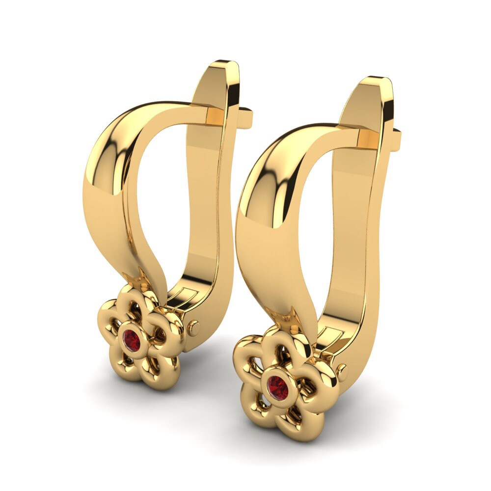Red Zirconia Kid's Earring Dangina