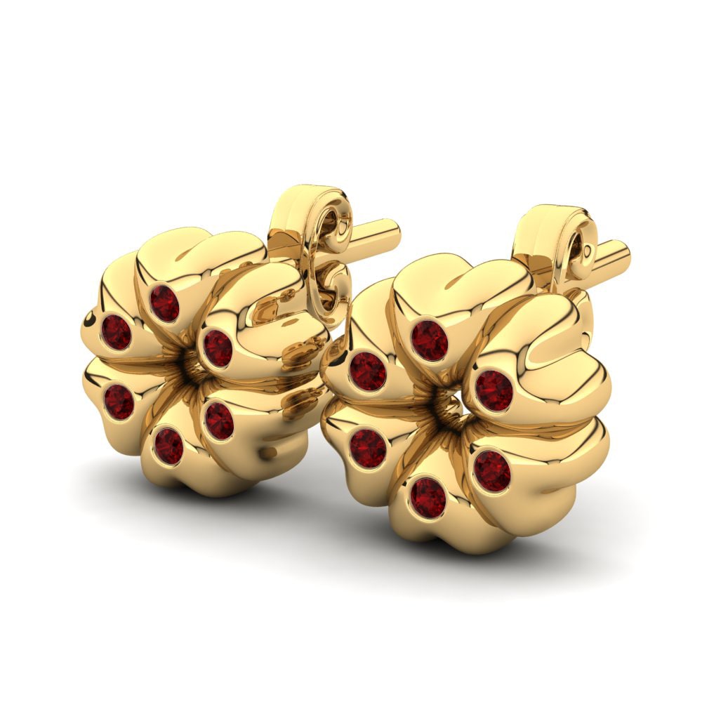 Red Zirconia Kid's Earring Baloo