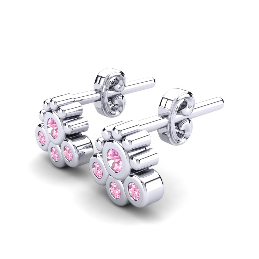 Saphir Rose Boucle d'oreille enfant Crespinu