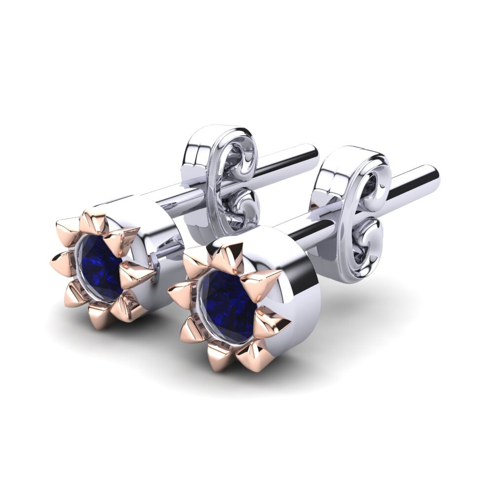 Dark Blue Zirconia Kid's Earring Cocona