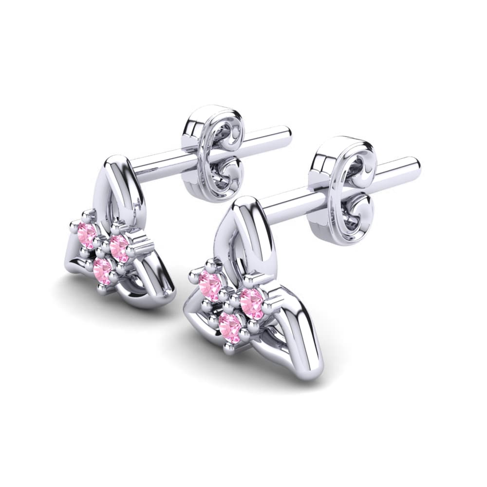 Pink Sapphire Kid's Earring Crisun