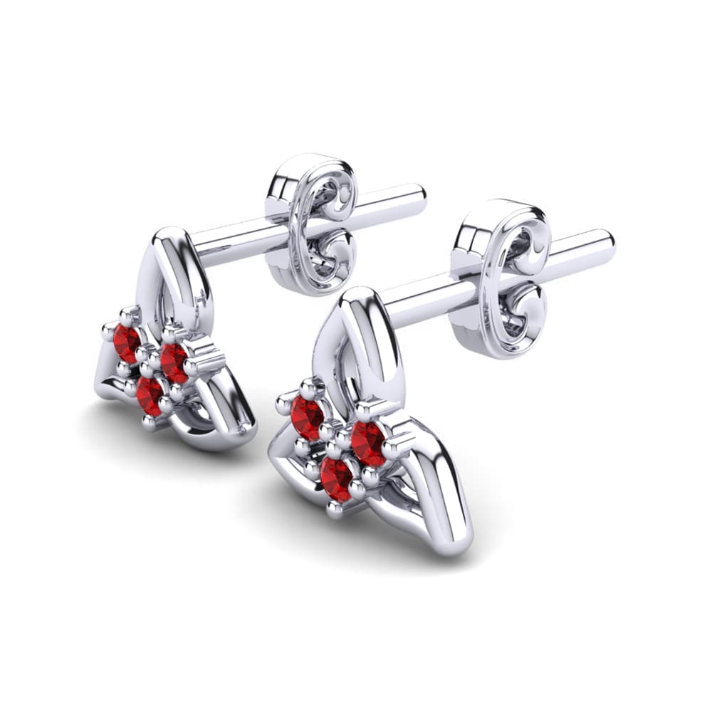 Red Zirconia Kid's Earring Crisun