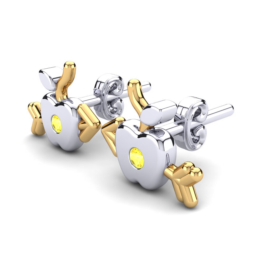 Saphir Jaune Boucle d'oreille enfant Enola
