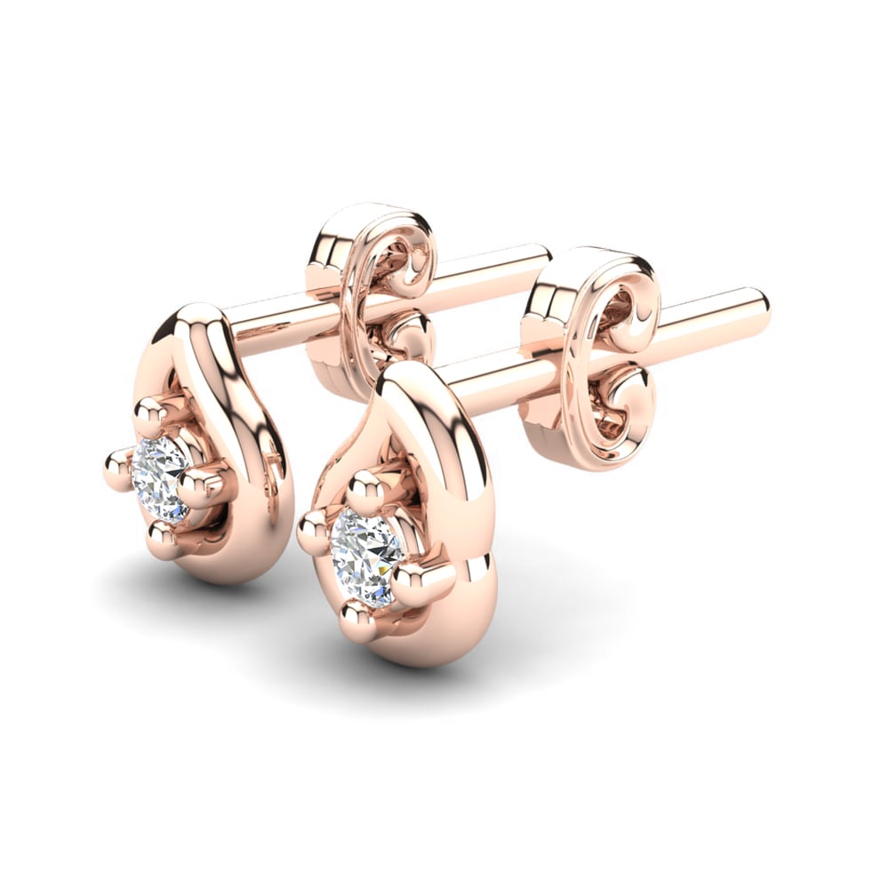 18ct Rose Gold Kid's Earring Cuchula