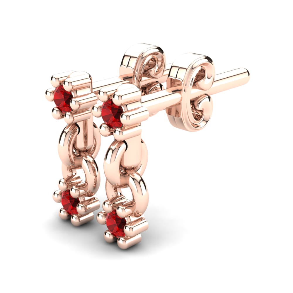 Red Zirconia Kid's Earring Culzean
