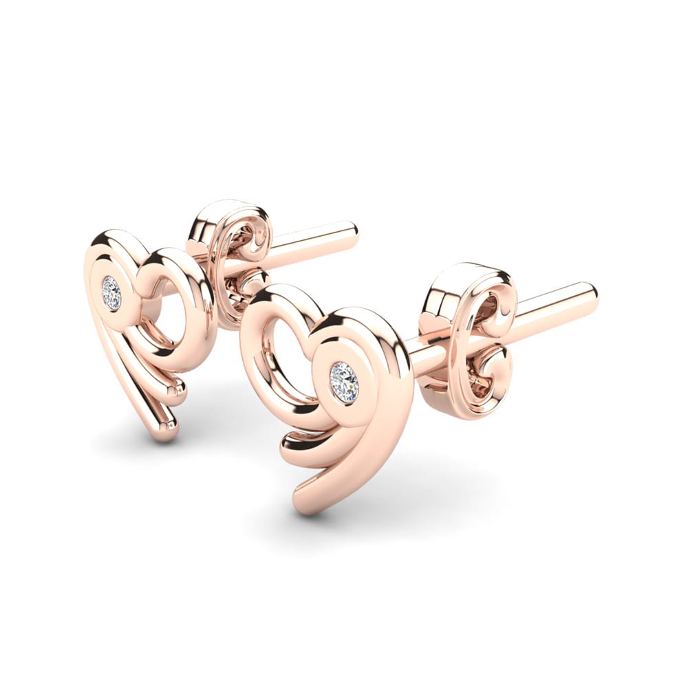 18ct Rose Gold Kid's Earring Damilya