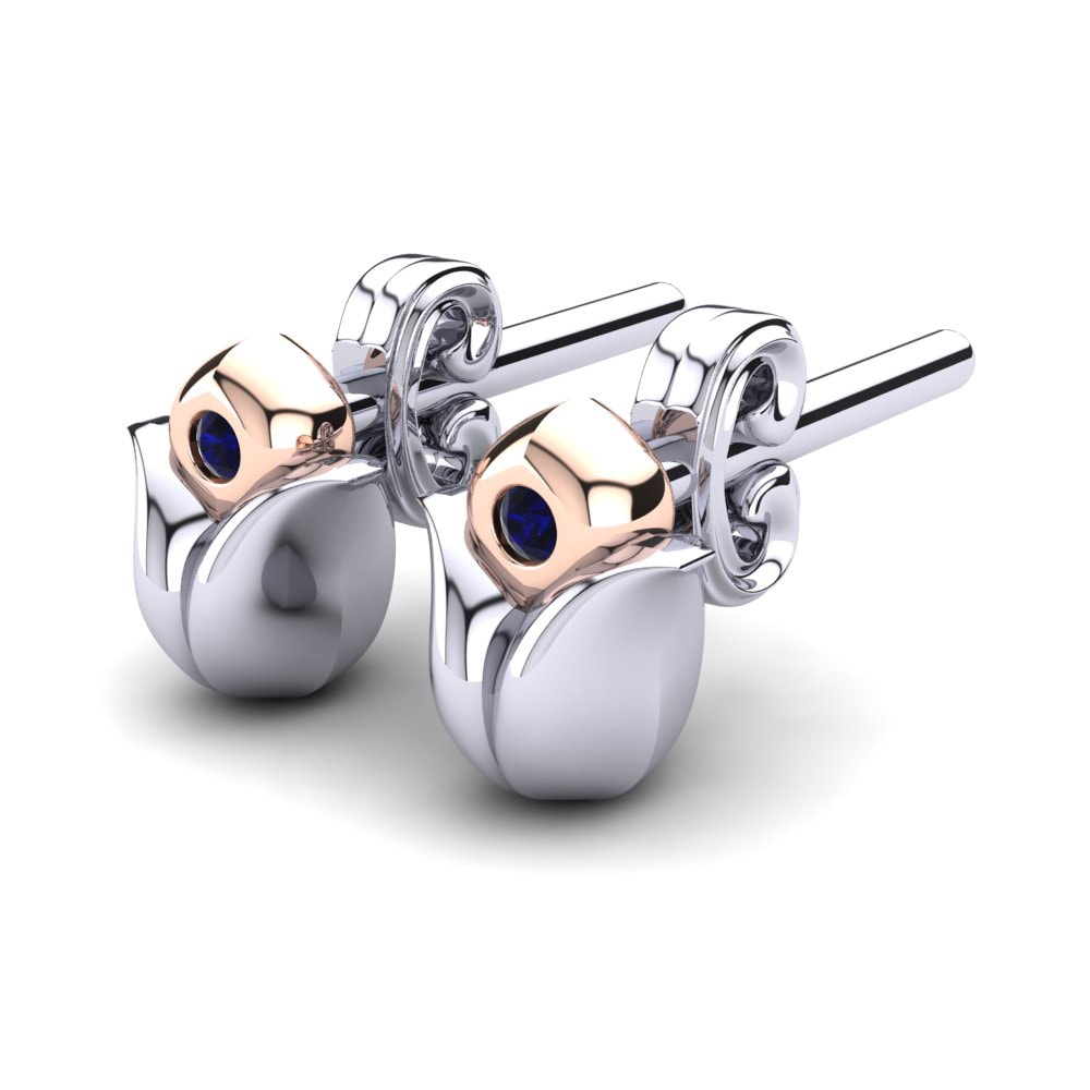 Dark Blue Zirconia Kid's Earring Cailet