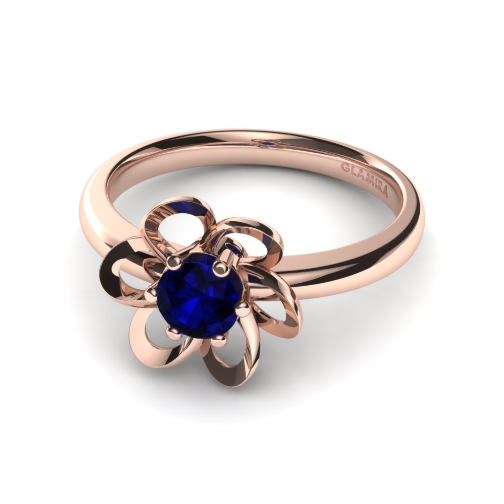 Circonita Azul Oscuro Anillo para Niño Petunia