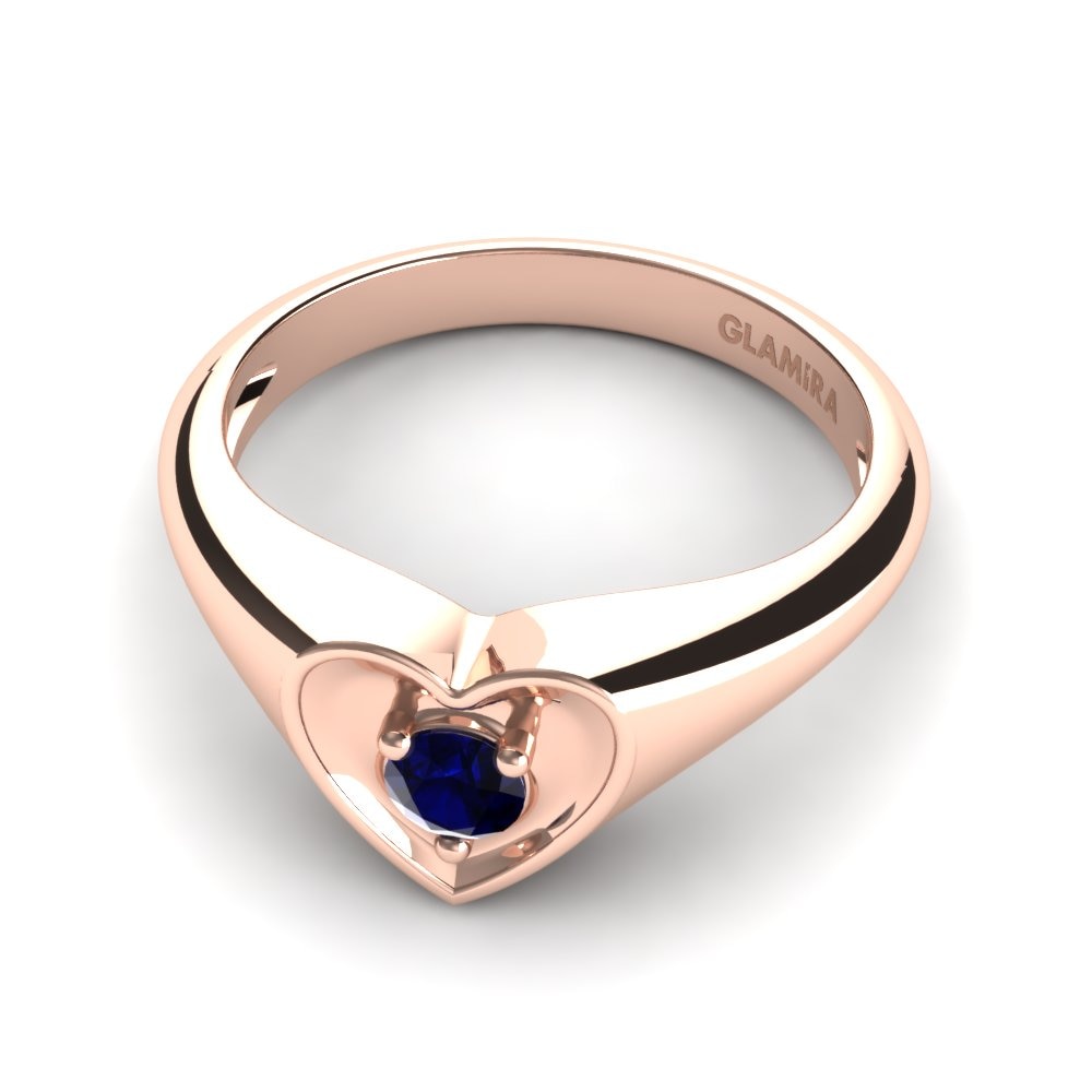 Circonita Azul Oscuro Anillo para Niño Lovie
